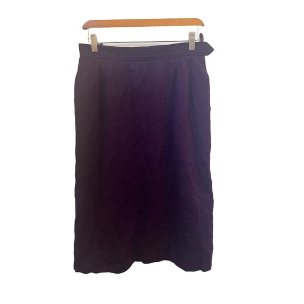 SAINT LAURENT PARIS SOLID PURPLE PENCIL SKIRT SIZE 44 (s3)